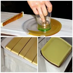 Приготовление домашней мастики из канифоли для реставрации старой мебели