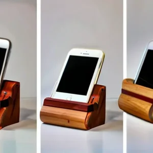 Подставки для смартфонов и планшетов из остатков твердой древесины