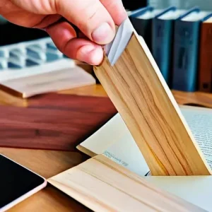 Создание деревянных закладок для книг из тонкого шпона